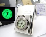 Time Lite Light Pocket Watch Clock running Backlight Zippo 1998 MIB Rare - $259.00