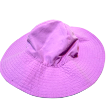 Carters Toddler Child Wide Brim Sun Hat Reversible Teal Lavender Size 4 to 8 - £8.37 GBP