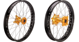 Moose Racing SX-1 Black Rim / Gold Hub Wheel Assembly For 07-24 Suzuki RMZ 250 - £725.02 GBP