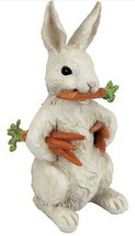 Easter Rabbit Holding Carrots Decoration Garden Statue, 12in (a,dt) - $158.39