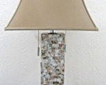 Pier 1 Cannon Seashell and Crystal LED Table Lamp with Shade - £201.69 GBP