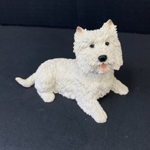CASTAGNA West White Highland Terrier WESTIE Dog Figurine Italy 5” Laying Down - £16.44 GBP