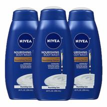 NIVEA Nourishing Care Body Wash with Nourishing Serum, 30 Fl Oz Pump Bottle - £6.18 GBP