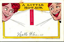 Comic Greetings A Little Hot Air Thermometer 1910 DB Postcard E8 - £7.08 GBP