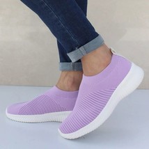 Women Flats Shoes Platform Sneakers Purple 35 - £12.01 GBP