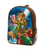 Loungefly Disney Robin Hood &amp; Crew Sherwood Forest Mini Backpack - £80.36 GBP