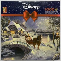 Ceaco Disney Mickey and Minnie Evening Sleigh Ride Jigsaw Puzzle Thomas ... - $21.61