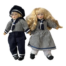 Vintage German Porcelain Sailor Dolls In Navy Outfits with Tags - €19,32 Vintage German Porcelain Sailor Dolls In Navy Outfits with Tags - €19,32 EUR