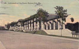 Colonnade at the Paseo Kansas City Missouri MO 1911 Redfield KS Postcard C54 - £2.35 GBP