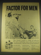 1962 Max Factor Toiletries for Men Ad - Factor for Men Fatal for Women - $18.49