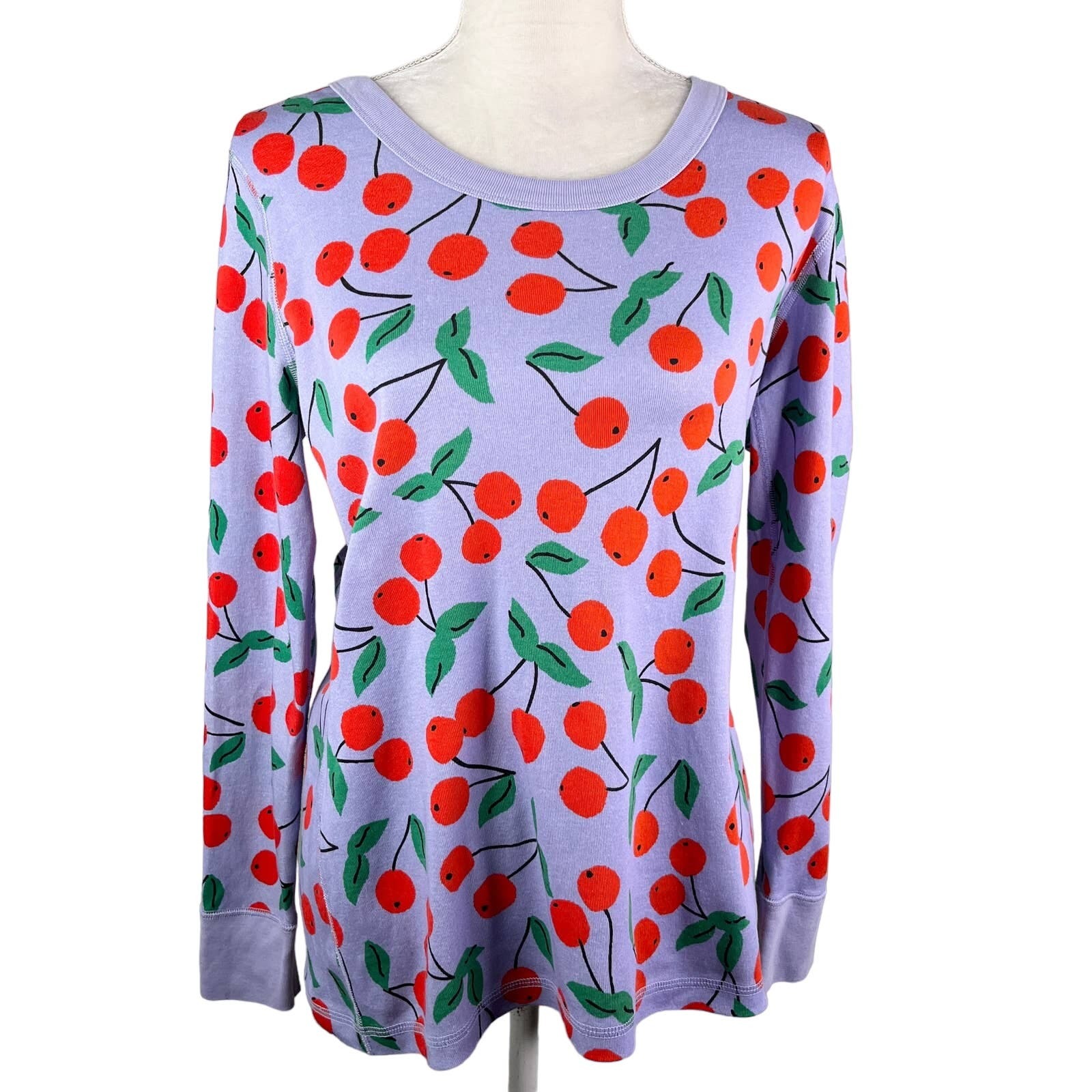 Primary image for Hanna Andersson Long Sleeve Top Girls Large Cherry Organic Cotton