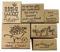 Stampin Up Love Ya Bunches Stamps Friend Birthday Bird Day Pun Humor Thank You - £10.21 GBP