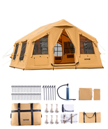 VEVOR Inflatable Tents, 8-12 Person, 2 Skylights, Canopy, 2 Doors &amp; Mesh... - $1,034.99