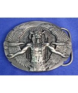 Vintage 1991 Siskiyou Indian W/ Flying Eagles Belt Buckle - $32.71