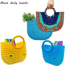 Silicone Pop It Shoulder Tote Bag For Girls &amp; Women&#39;s- Assorted Pack Of 1 - £12.74 GBP