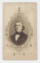 Antique Cartouche CDV c1860s Fetter Older Man With Long Hair in Suit Peru, IN - £12.33 GBP