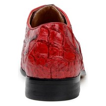 Belvedere Men's Shoes Renzo Pirarucu Lace Up Derby's Red BR01 image 5
