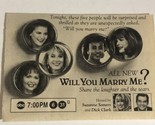 Will You Marry Me Tv Guide Print Ad Suzanne Somers Dick Clark TPA10 - $5.93