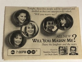 Will You Marry Me Tv Guide Print Ad Suzanne Somers Dick Clark TPA10 - £4.65 GBP