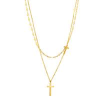 Simple Stainless Steel Cross Necklace Women&#39;s Jewelry Light Luxury Titan... - $14.00