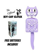 PASTEL LILAC KIT CAT CLOCK 15.5&quot; Free Battery USA MADE Official Kit-Cat ... - €61,21 EUR