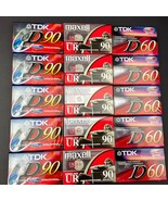 New Sealed Lot of 15 Cassette Tapes Maxell UR90 (X5), TDK D60 (X5), TDK ... - €25,46 EUR