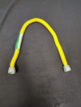 Flexible Gas Hose Connector Kit 22 inchYellow Coated Stainless Steel - £11.86 GBP