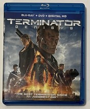 Terminator Genisys (Blu-ray &amp; DVD 2-Disc Set) Arnold Schwarzenegger Jai Courtney - $5.95