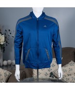 Adidas Full Zip Hoodie Sweatshirt Jacket Womens Size Color Blue White Lo... - $558.11 MXN