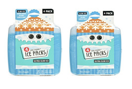 Fit &amp; Fresh Cool Slim Reusable Ice Packs Boxes, Lunch Bags and Coolers, ... - $24.74