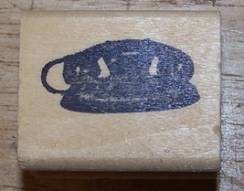 Princess style phone telephone 1960's style Rubber Stamp  - $9.99