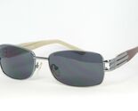 OPTIK BERNDT 36092 136 SILVER /BROWN SUNGLASSES GLASSES W/ BLACK LENS 55... - $48.44