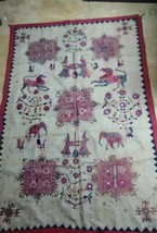 India 19thc Kantha silk embroidered Tapestry - £537.94 GBP