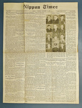 Nippon Times Newspaper October 9, 1945 Emperor Disposes Palaces, New Cabinet - £13.33 GBP