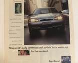 1999 Ford Escort Vintage Print Ad Advertisement pa11 - £5.45 GBP
