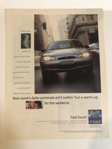 1999 Ford Escort Vintage Print Ad Advertisement pa11 - £5.43 GBP