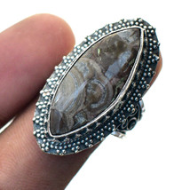 Crazy Lace Agate Vintage Style Gemstone Fashion Ethnic Ring Jewelry 8.75&quot; SA 787 - £3.97 GBP