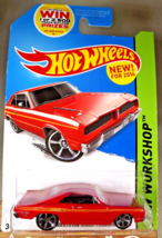 2014 Hot Wheels #240 Hw Workshop-Muscle Mania 1974 Brazilian Dodge Charger Red - £7.83 GBP