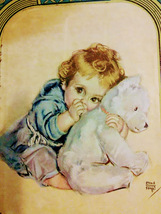 Vintage Maud Tousey Fangel Prints on Art Deco Design Cardboard Frame image 8