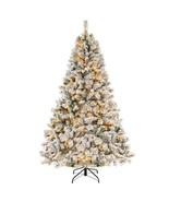 6/7/8 Feet Artificial Xmas Tree 3-Minute Quick Shape-7 ft - Color: White... - $256.77