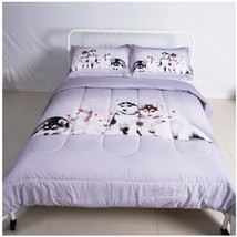 3 Pieces Lovely Siberian Husky Dogs Print 3D Comforter Sets Full Size Bedding Fo - $107.99