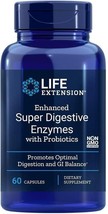 Enhanced Super Digestive Enzymes Probiotic Life Extension Protease/Amalyse 60ct - £13.63 GBP