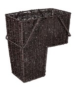 Trademark Innovations 15&quot; Wicker Storage Stair Basket With Handles (Brown) - £52.68 GBP