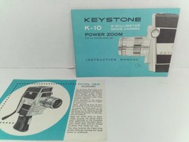 *Manual Only* Instructions For Vintage Keystone K-10 Power Zoom 8mm Movie Camera - $7.12