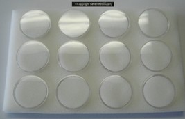 12 Gem jars white foam Inserts display Your gem stones NEW LARGER SIZE JD036 - £5.05 GBP