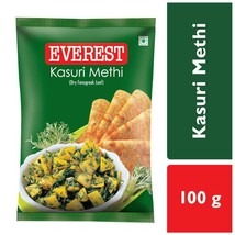 Everest Kasuri Methi 100 grams Pouch 3.5 oz India Dried Premium FENUGREEK Leaves - £7.16 GBP