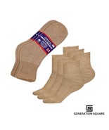 12 Pairs Diabetic Ankle Cushioned Socks Khaki Overall Unisex - $23.57 CAD