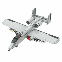 MOC A-10 Thunderbolt II Attackplane Building Blocks Set DIY Model Bricks Toy Kit - £88.91 GBP