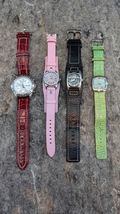 Lot of 4 Fossil Ladies/Women's Watches Leather Band Style Read Descriptions - $42.99