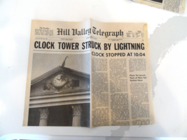 Rare Hill Valley Telegraph Full Newspaper Back To The Future Clock Tower Struck - £39.77 GBP